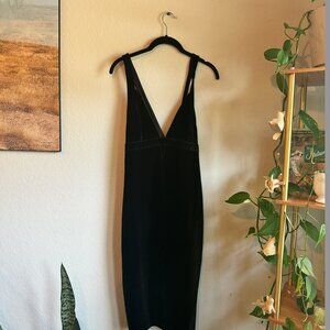 Express Black Velvet Cutout Dress – Cross Back – Party / Cocktail – Size 4